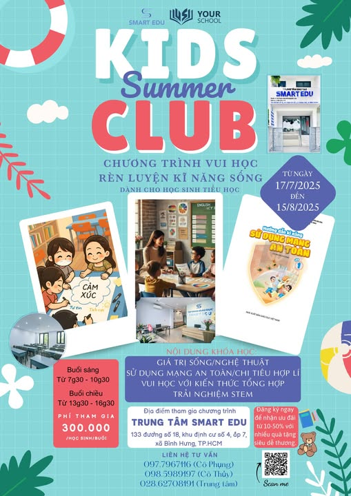 KIDS SUMMER CLUB 2025 – HÈ VUI KHÁM PHÁ